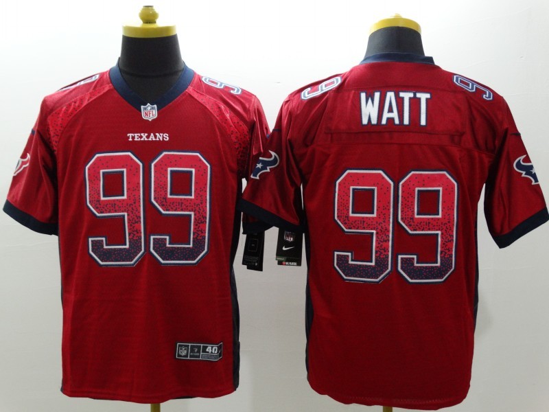 Men's Houston Texans J.J. Watt #99 Red Jersey